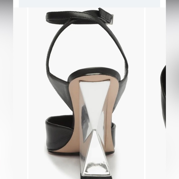 Janice Ankle Strap Pointed Toe Pump - Black Size 11B - Picture 11 of 16